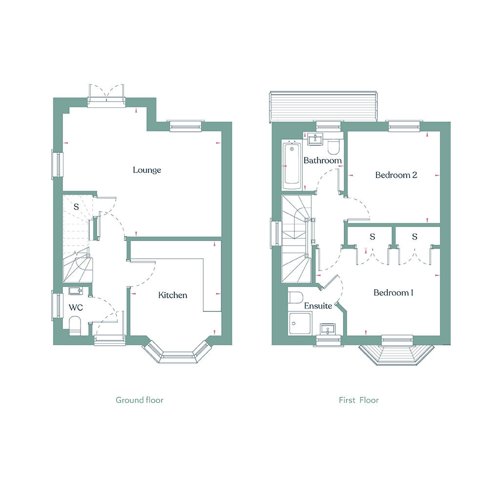 Unicorn Quarter Floor Plan [1024Px] Plots 1, 2, 3, 4, 5, 7