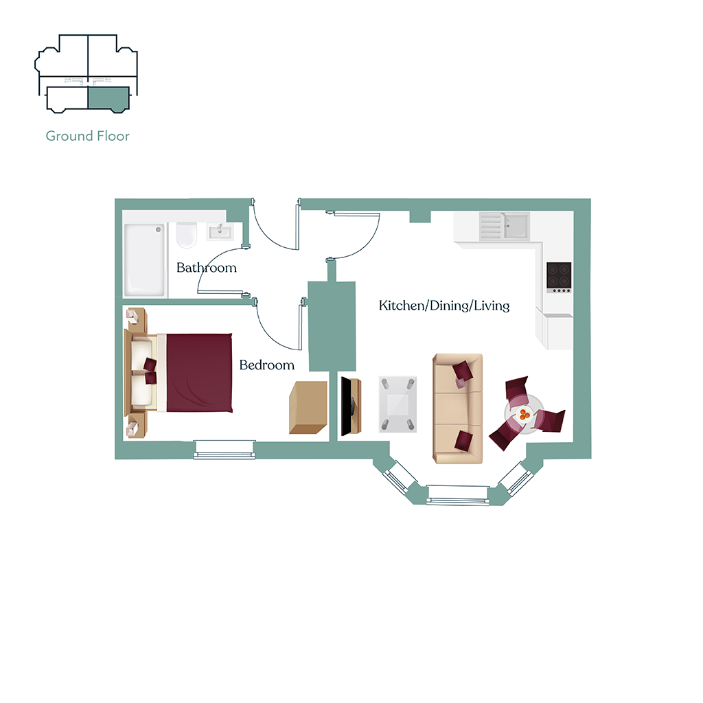 floorplan in townhouse