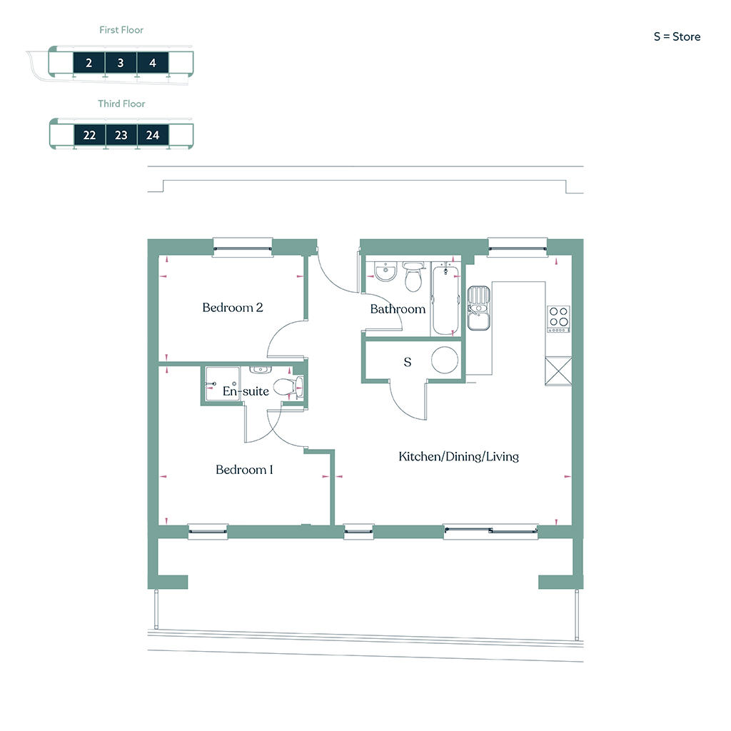 GECKO Edgewater [Apartments 2, 3, 4, 22, 23 & 24] 1024Px Sq