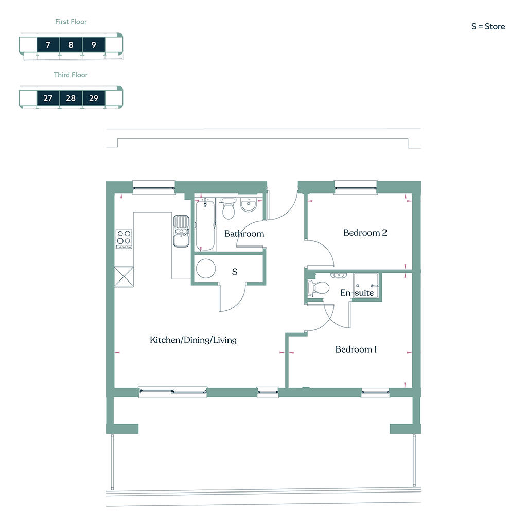 GECKO Edgewater [Apartments 7, 8, 9, 27, 28 & 29] 1024Px Sq