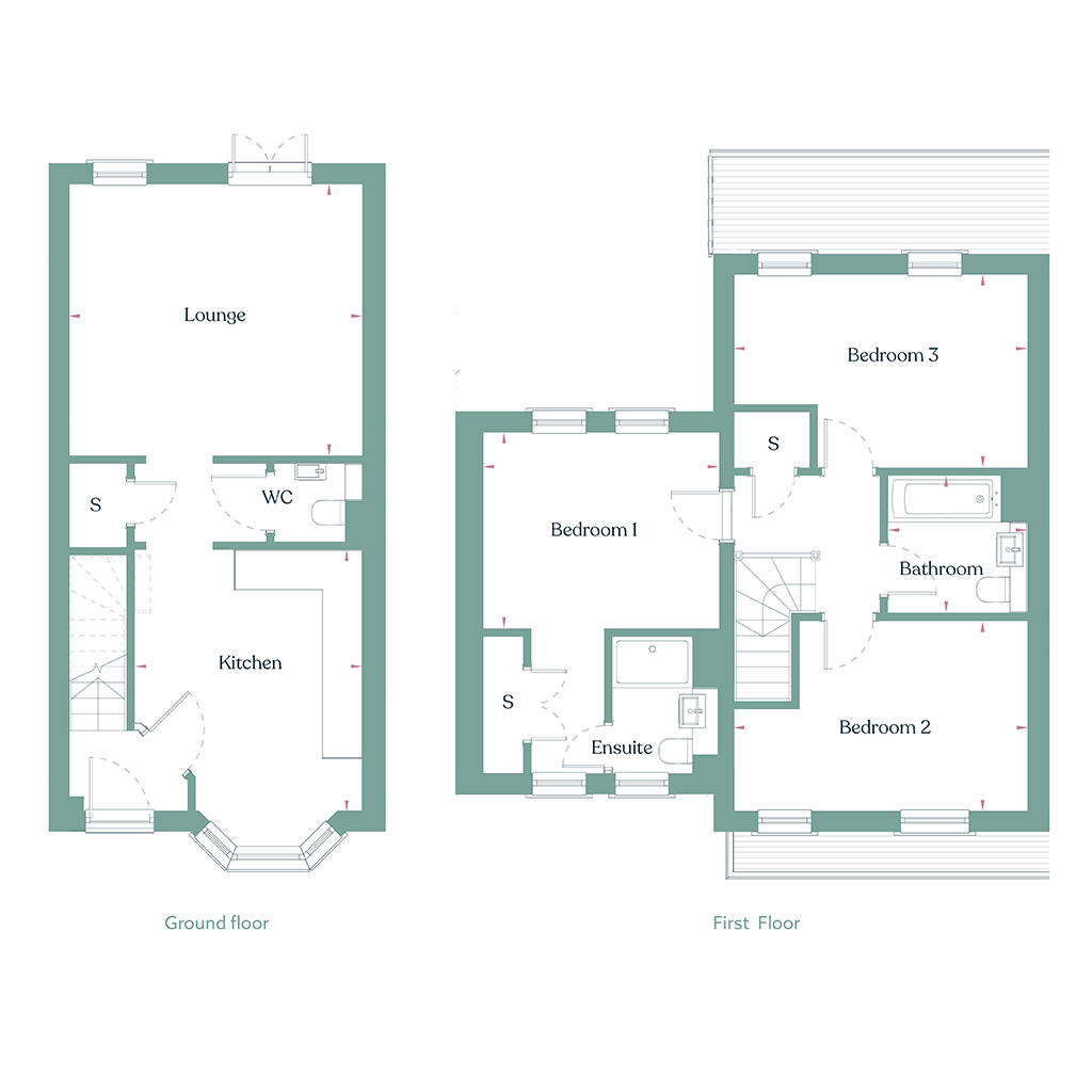 Unicorn Quarter Floor Plan [1024Px] Plots 13, 14